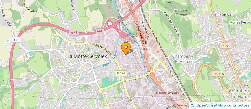 localisation de l'entreprise M2 VISUEL à LA MOTTE-SERVOLEX