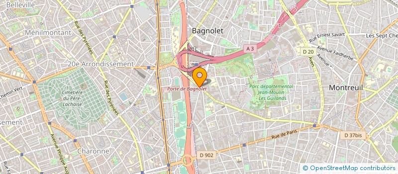 localisation de l'entreprise M22 MACONNERIE à BAGNOLET