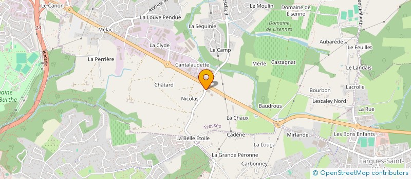 localisation de l'entreprise M22 VISION  CENAC