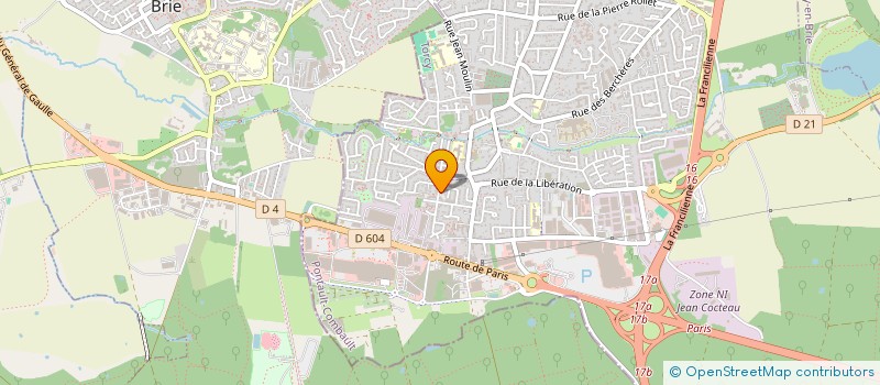localisation de l'entreprise M2A à PONTAULT-COMBAULT