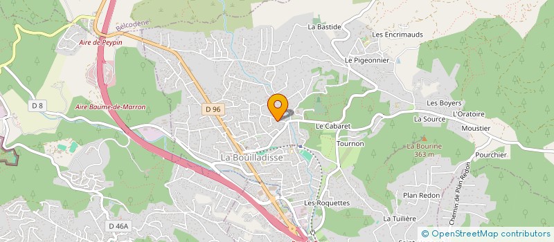 localisation de l'entreprise M2A  LA BOUILLADISSE