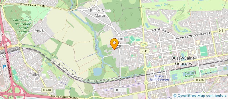 localisation de l'entreprise M2A  BUSSY-SAINT-GEORGES