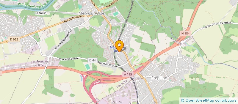 localisation de l'entreprise M2A  MERY-SUR-OISE