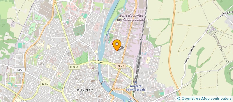 localisation de l'entreprise M2A à AUXERRE