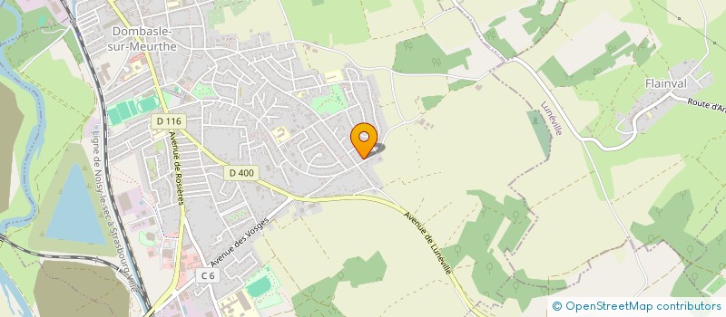 localisation de l'entreprise M2A  DOMBASLE-SUR-MEURTHE