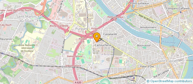 localisation de l'entreprise M2A DYNAMICS  TOULOUSE