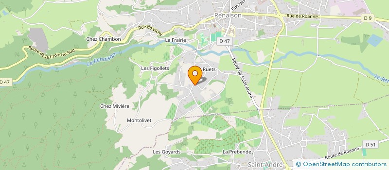 localisation de l'entreprise M2A IMMO  RENAISON