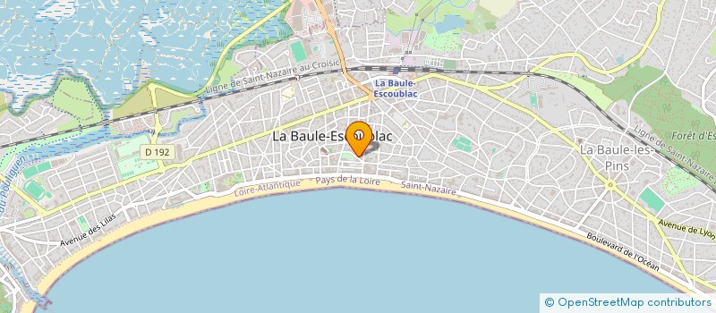 localisation de l'entreprise M2A INVEST 2  LA BAULE-ESCOUBLAC