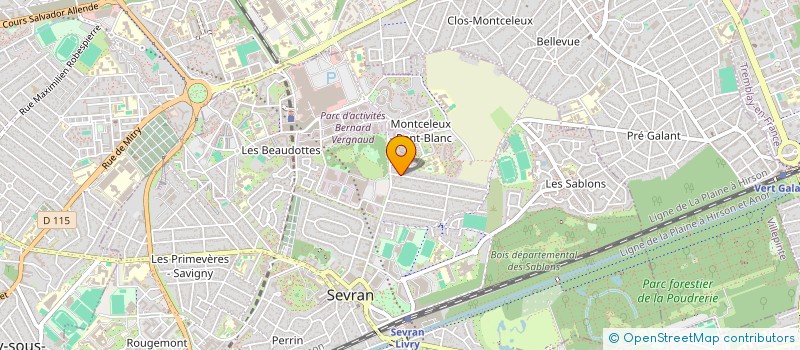 localisation de l'entreprise M2A TRANS  SEVRAN