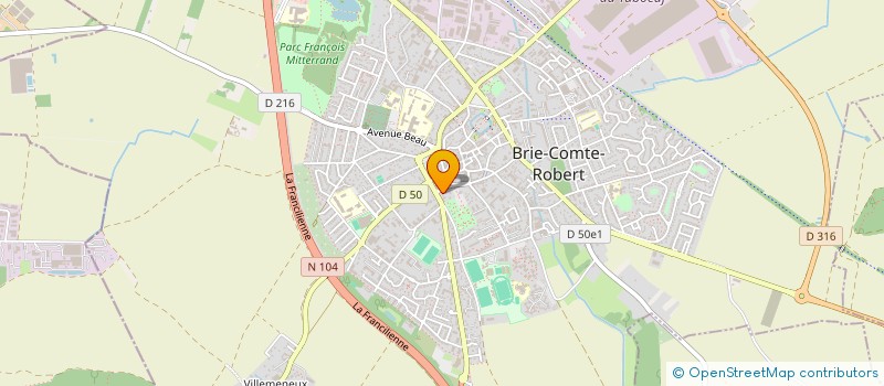 localisation de l'entreprise M2AM CONCEPT  BRIE-COMTE-ROBERT