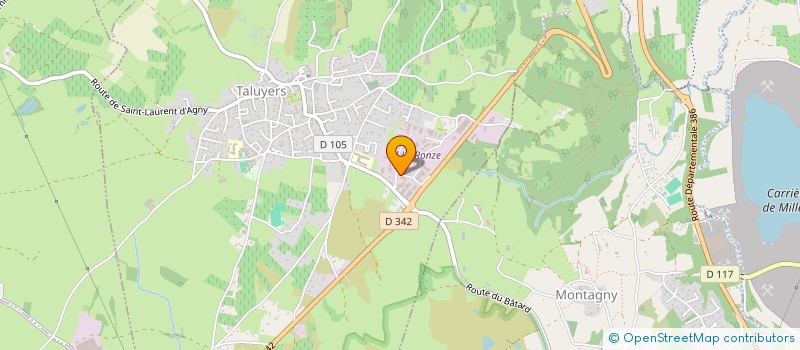 localisation de l'entreprise M2B à TALUYERS