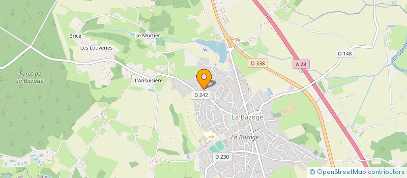 localisation de l'entreprise M2B  LA BAZOGE