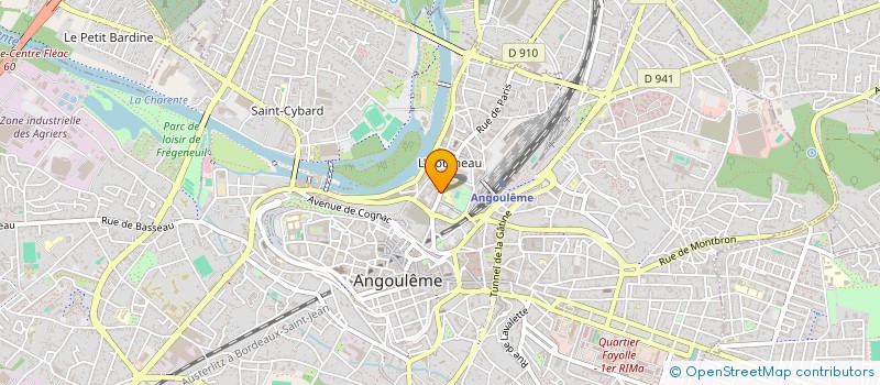 localisation de l'entreprise M2B à ANGOULEME