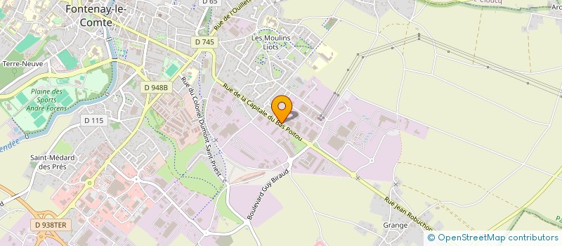 localisation de l'entreprise M2B  FONTENAY-LE-COMTE