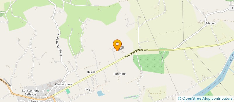 localisation de l'entreprise M2B BELLA VITA  CLAIRAC