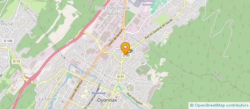 localisation de l'entreprise M2B INFORMATIQUE à OYONNAX