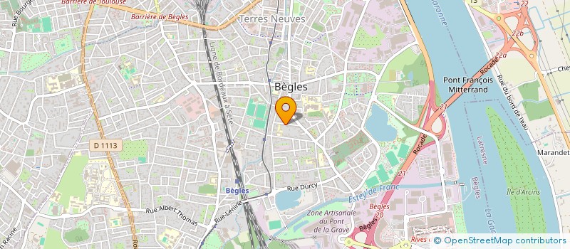 localisation de l'entreprise M2B LEARN à BEGLES