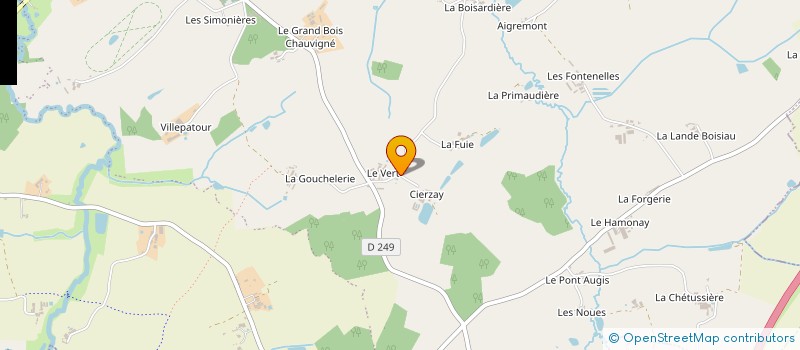 localisation de l'entreprise M2B PAYSAGE à BEAUPREAU-EN-MAUGES