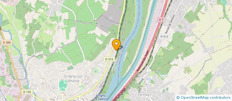 localisation de l'entreprise M2B SERVICES  GRIGNY-SUR-RHONE