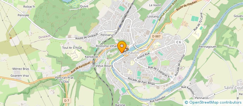 localisation de l'entreprise M2C à CHATEAULIN