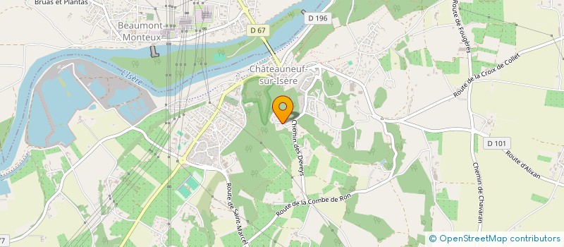 localisation de l'entreprise M2C  CHATEAUNEUF-SUR-ISERE