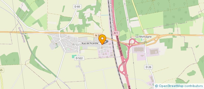 localisation de l'entreprise M2C  ARSY