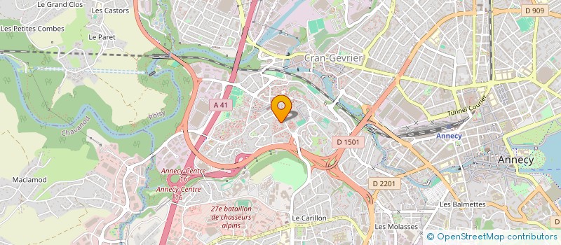 localisation de l'entreprise M2C à ANNECY