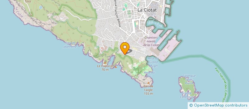 localisation de l'entreprise M2C  LA CIOTAT