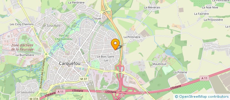 localisation de l'entreprise M2C  CARQUEFOU