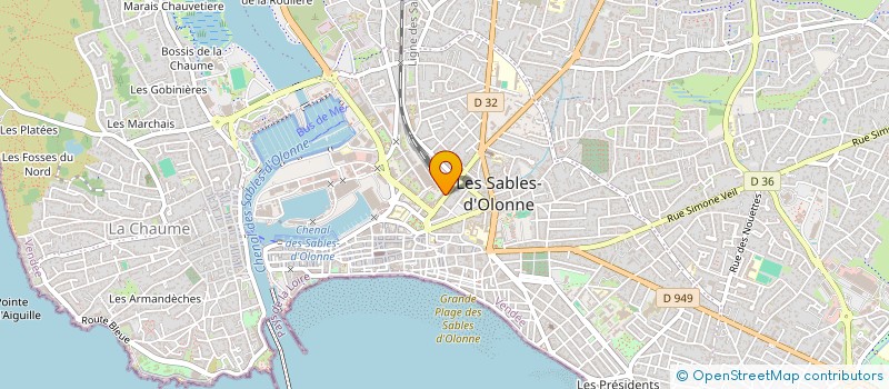 localisation de l'entreprise M2C à LES SABLES-D'OLONNE