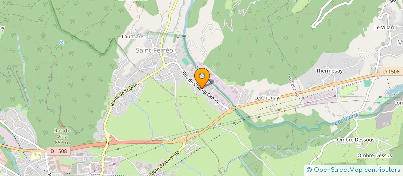 localisation de l'entreprise M2C DIFFUSION  FAVERGES-SEYTHENEX