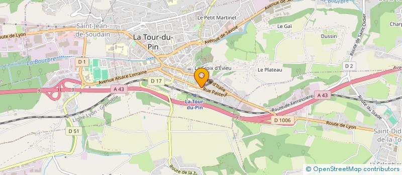 localisation de l'entreprise M2C DISTRIB à LA TOUR-DU-PIN