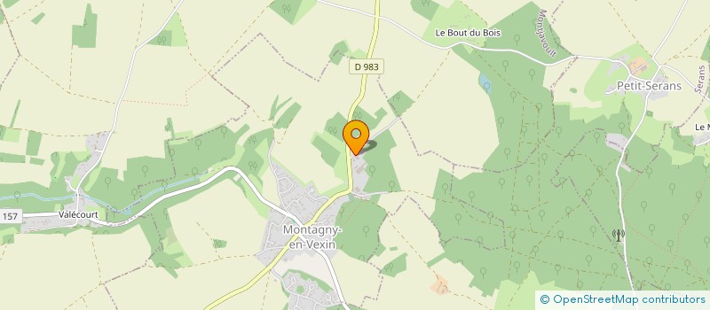 localisation de l'entreprise M2C PATRIMOINE  MONTAGNY-EN-VEXIN