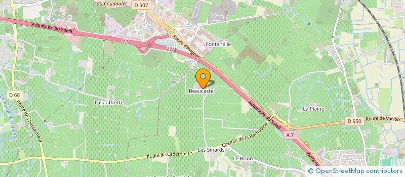 localisation de l'entreprise M2C2  COURTHEZON