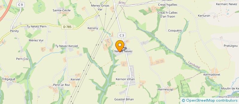 localisation de l'entreprise M2CB  ERGUE-GABERIC