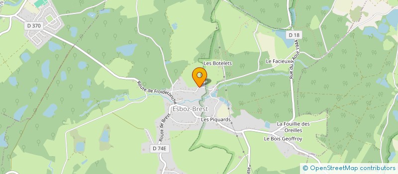 localisation de l'entreprise M2CBI  ESBOZ-BREST