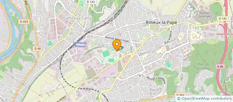 localisation de l'entreprise M2CEC CENTRE EST à RILLIEUX-LA-PAPE