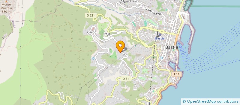 localisation de l'entreprise M2CJL à BASTIA