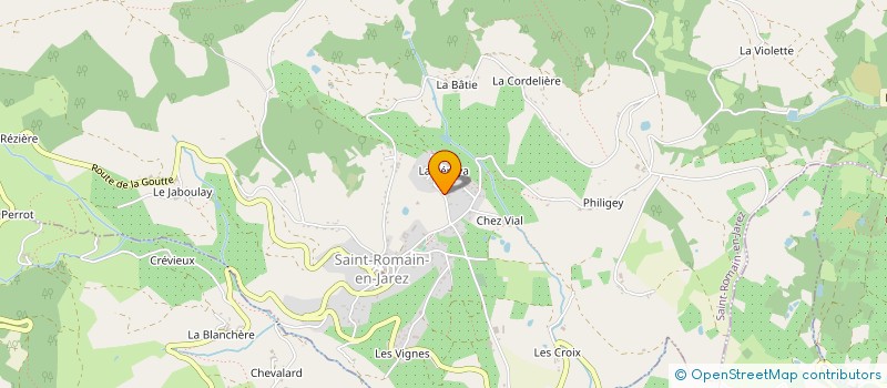 localisation de l'entreprise M2CP  SAINT-ROMAIN-EN-JAREZ