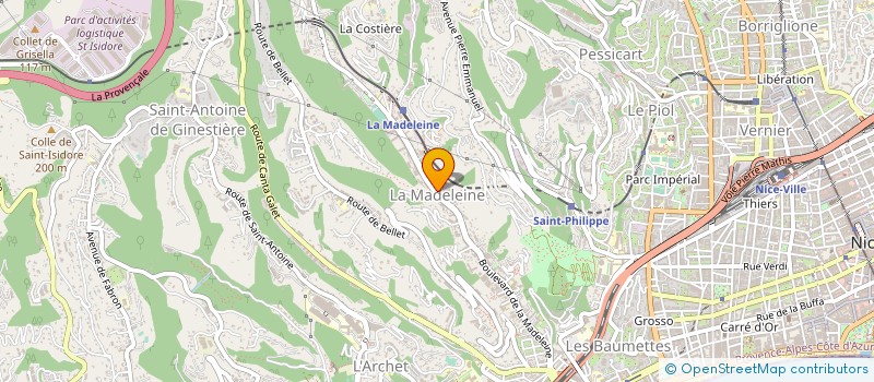localisation de l'entreprise M2CR à NICE
