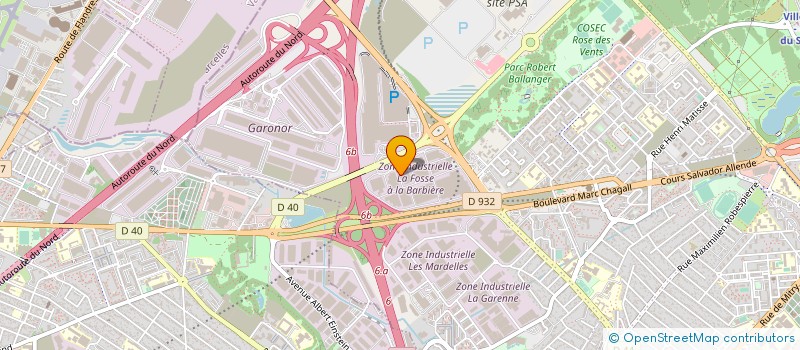 localisation de l'entreprise M2D à AULNAY-SOUS-BOIS