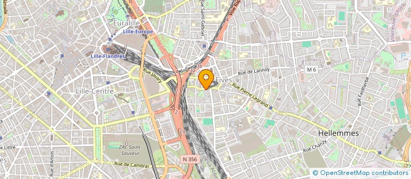 localisation de l'entreprise M2D à LILLE
