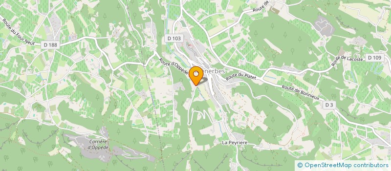 localisation de l'entreprise M2D  MENERBES