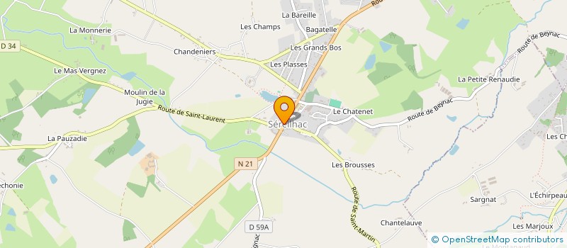 localisation de l'entreprise M2D  SEREILHAC