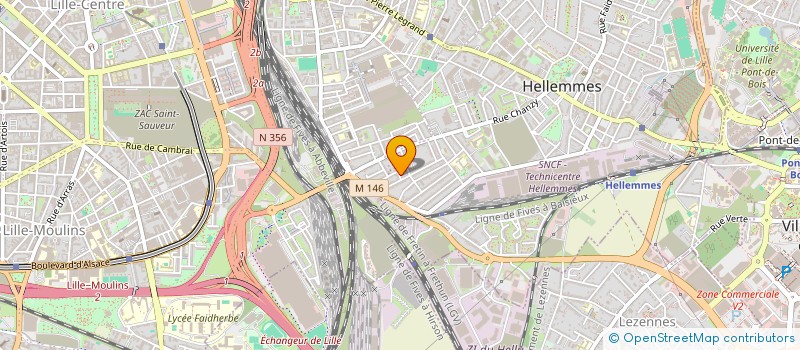 localisation de l'entreprise M2D4L à LILLE