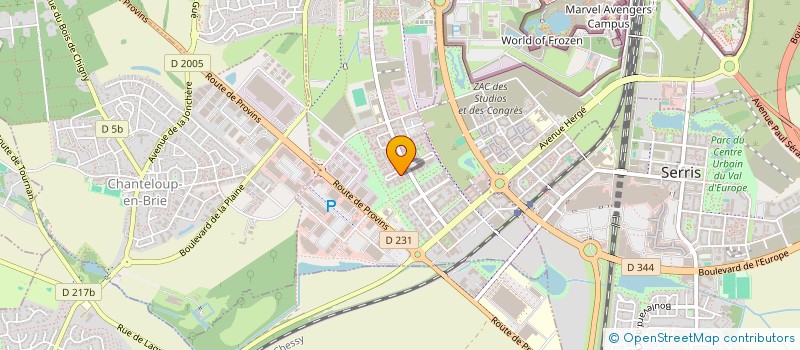 localisation de l'entreprise M2DG  MONTEVRAIN