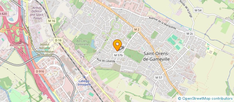 localisation de l'entreprise M2E à SAINT-ORENS-DE-GAMEVILLE