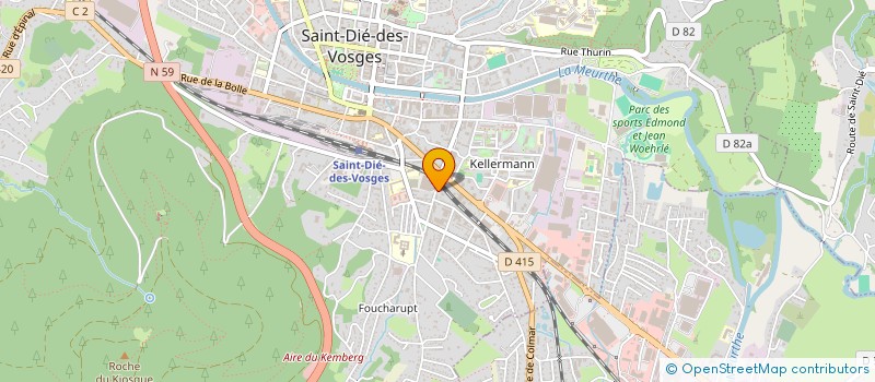 localisation de l'entreprise M2E  SAINT-DIE-DES-VOSGES