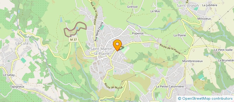 localisation de l'entreprise M2E  SAINT-MARTIN-LA-PLAINE