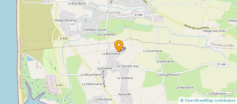 localisation de l'entreprise M2E-EC à BLAINVILLE-SUR-MER
